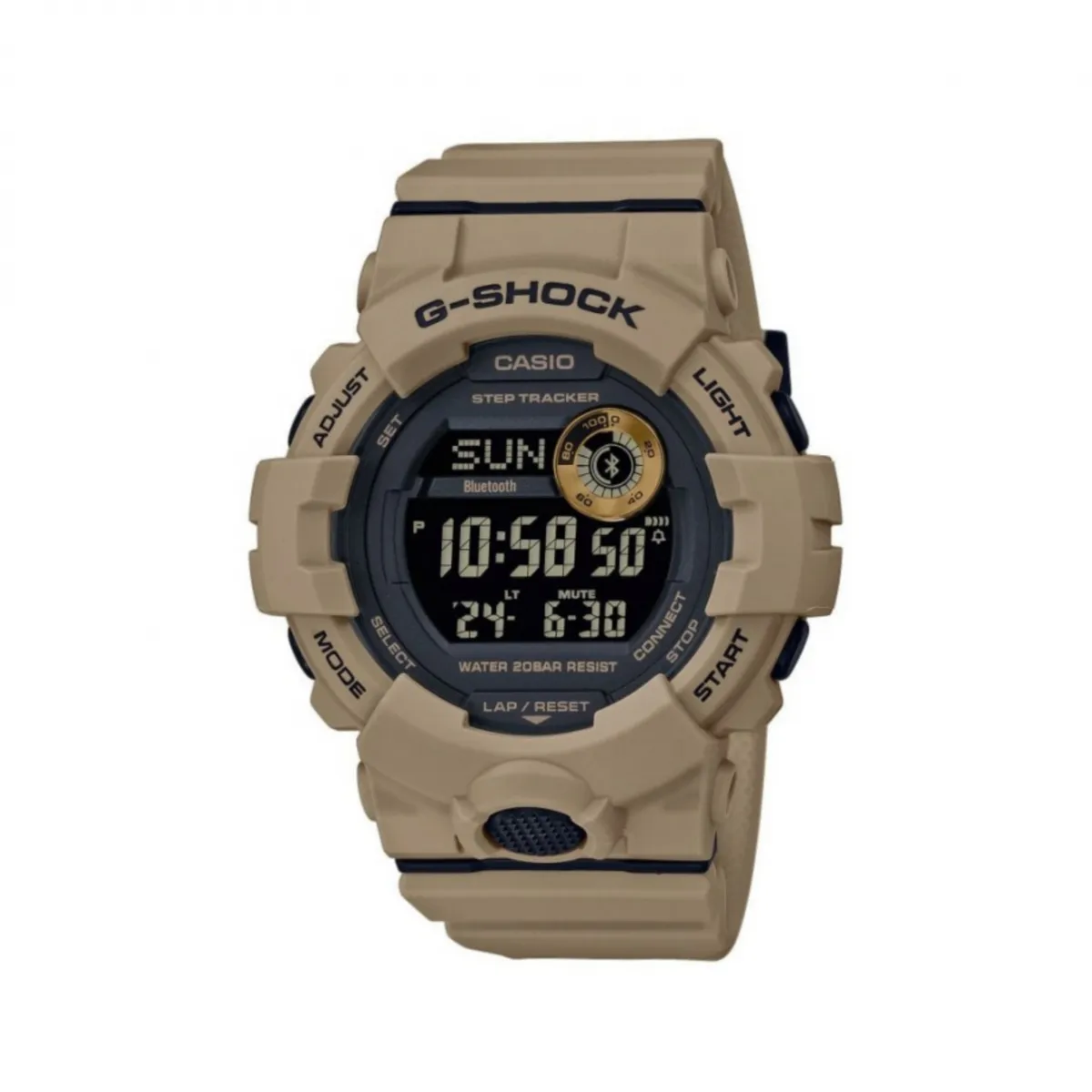 Тактичний годинник Casio G-SHOCK G-Squad GBD-800UC. Водостійкий корпус. Койот