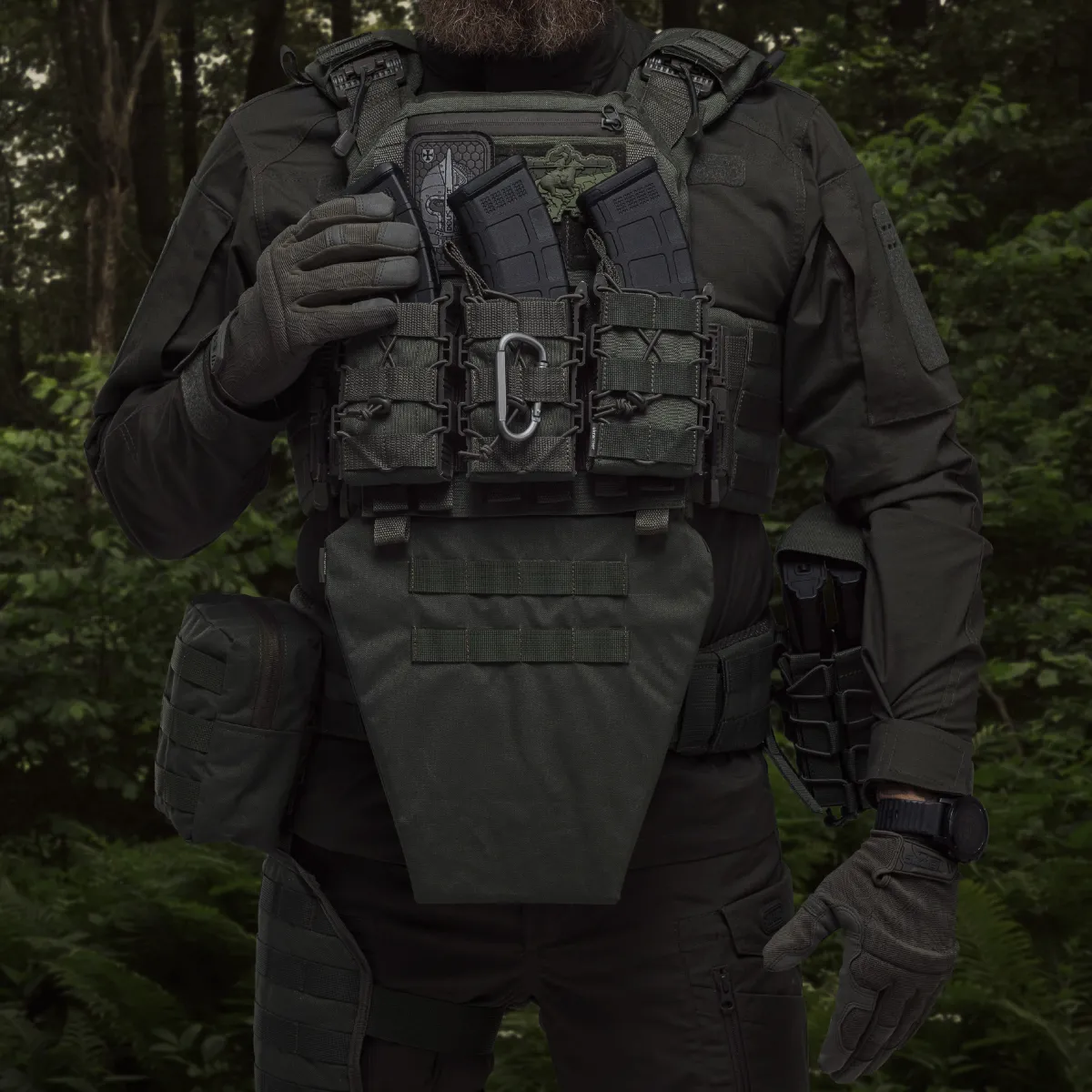 Протиуламковий фартух 1-го класу захисту (з балістичним пакетом). Розмір L. Олива 3