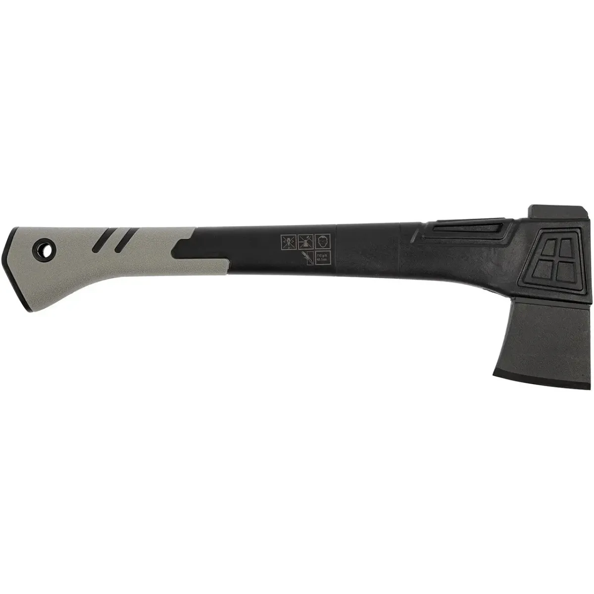 Сокира Active Gardener сіра з полімерним прогумованим руків’ям, метал High Carbon Steel 2