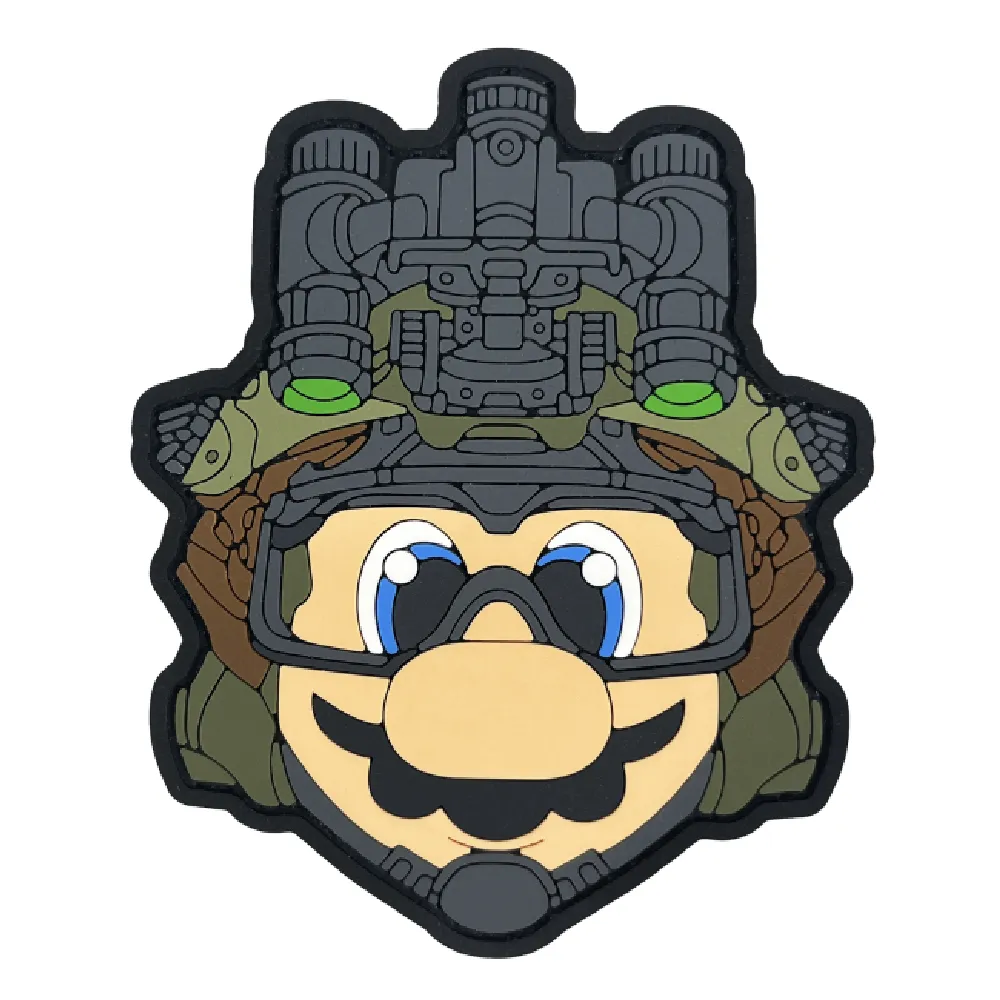 Патч (шеврон) «Бойовий Маріо V2» від А.Т.А.К.А. М’який ПВХ пластик