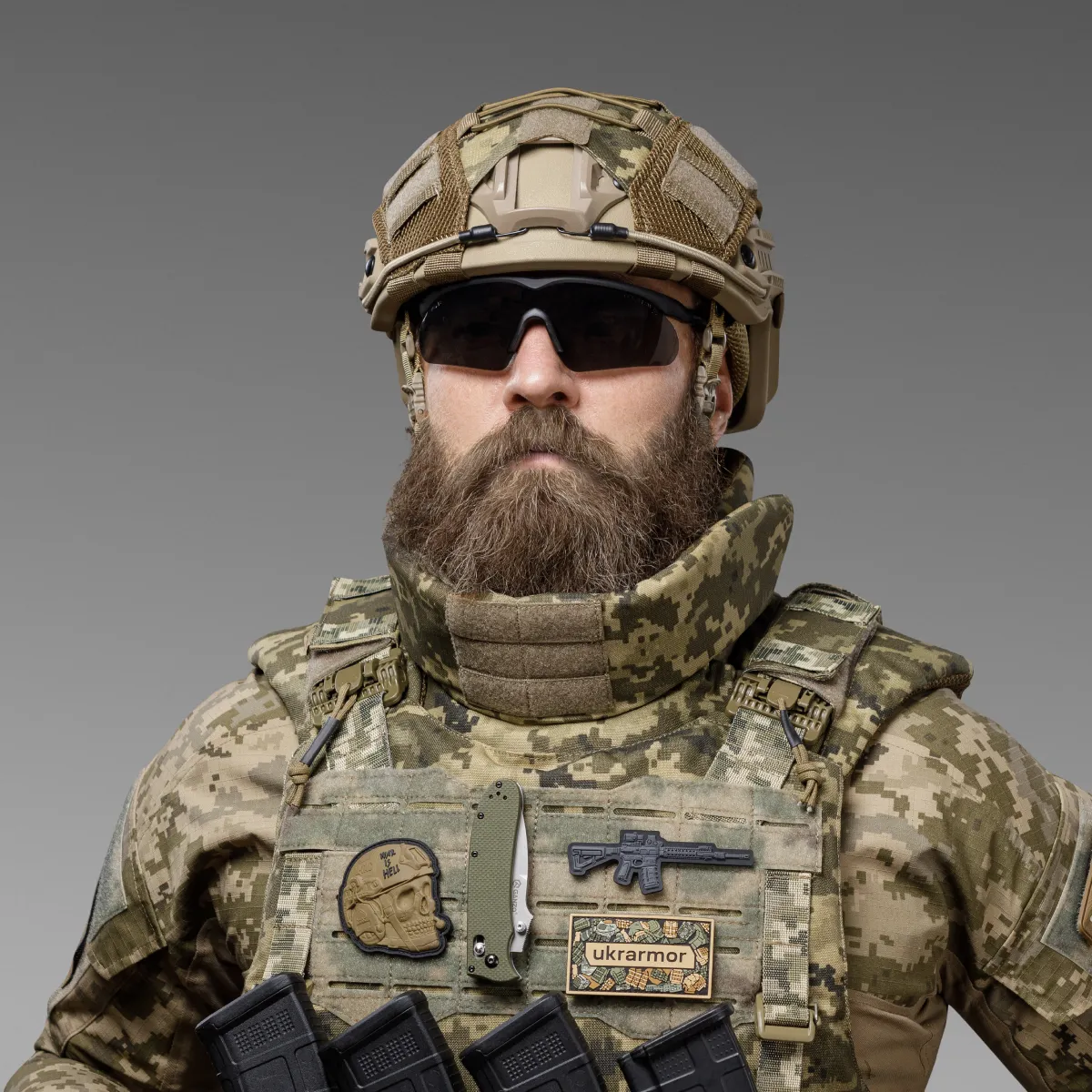 Маскувальний кавер на шолом (універсальний). Піксель (мм-14). Розмір M 4