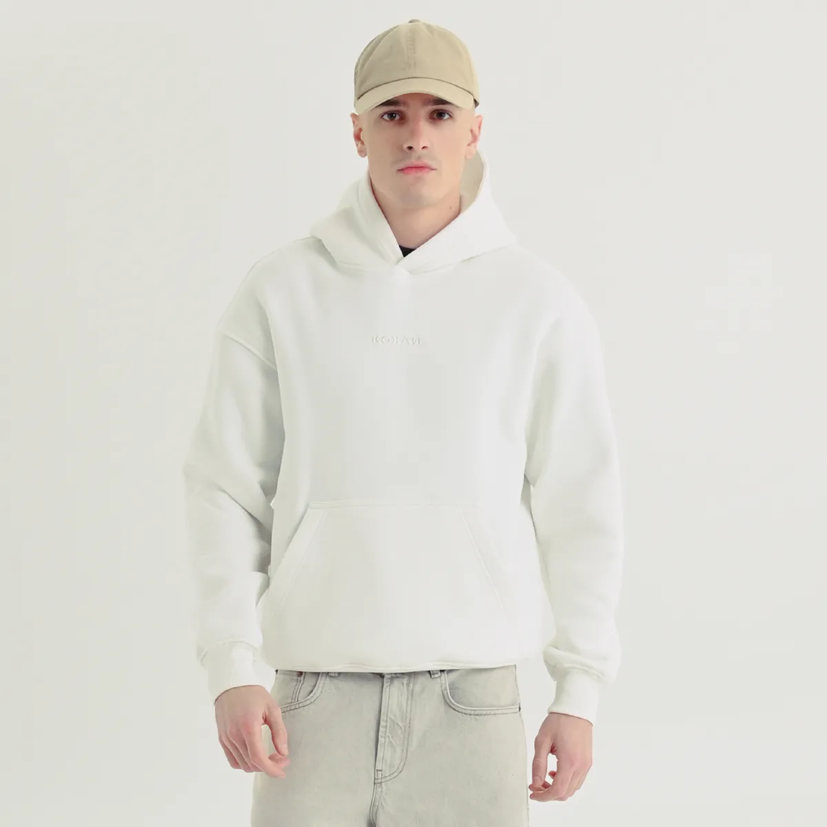 Худі «Кохай» від Rift. Oversize. Молочний 2