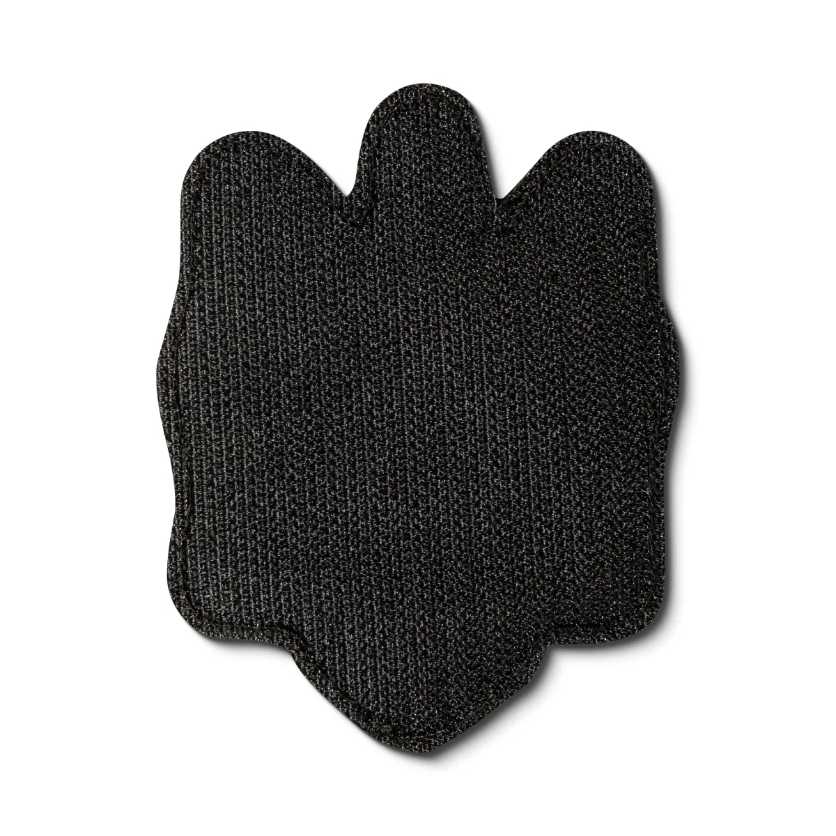 Шеврон Тризуб з калиною на липучці, 9.2 х 7 см. Червоно-чорний 2