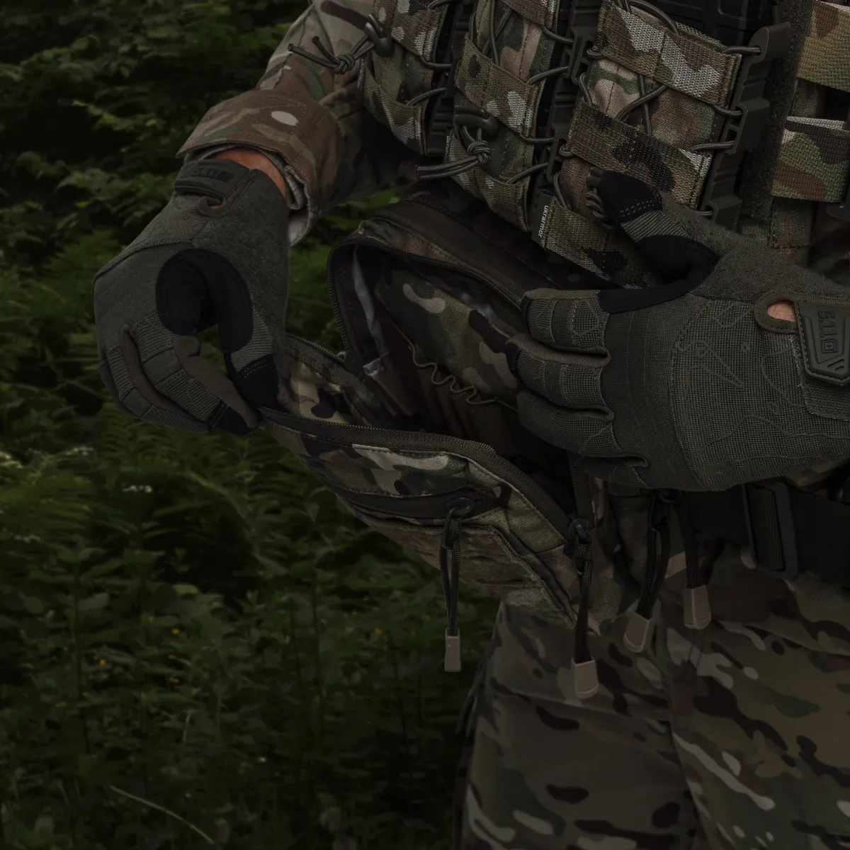 Тактичні рукавички 5.11 Tactical competition shooting 2.0. Колір Ranger green 9