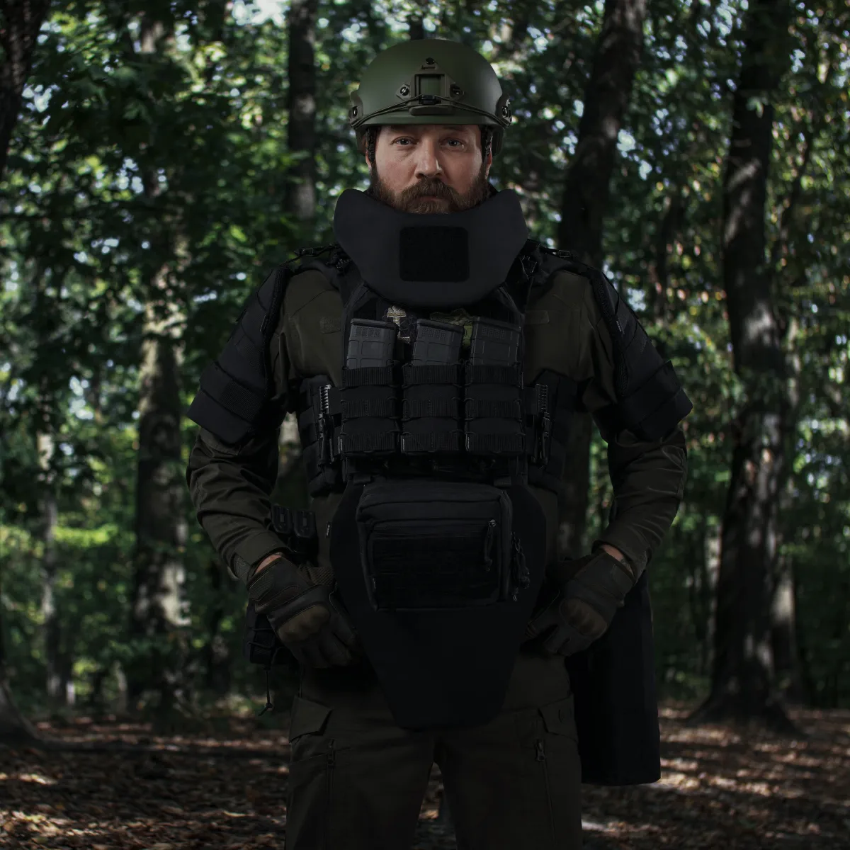 Сумка-напашник PRO. Розмір L (16х22 см). Матеріал Cordura 1000. Чорний 4