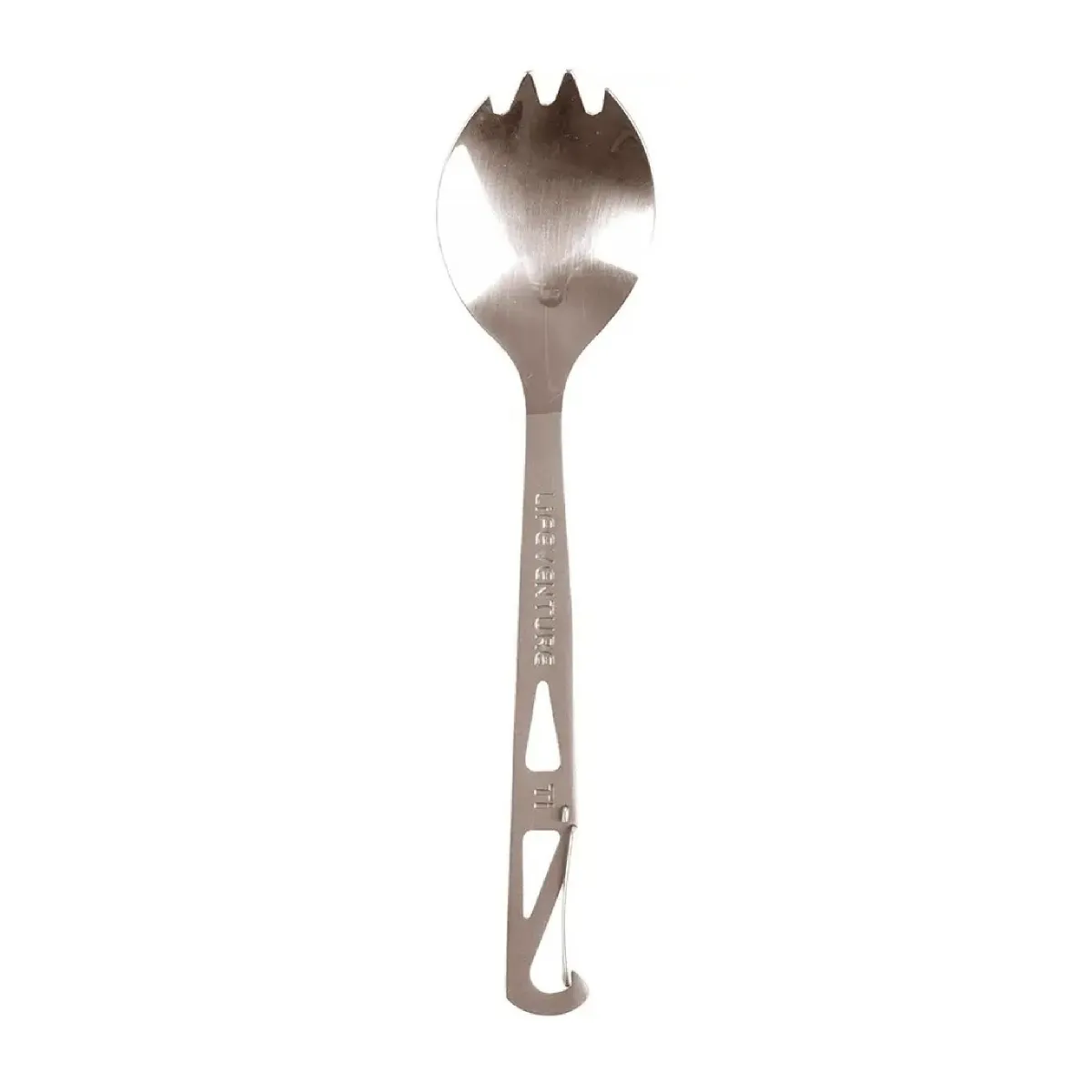 Ложка-вилка Lifeventure Titanium Forkspoon. Титановий сплав 2