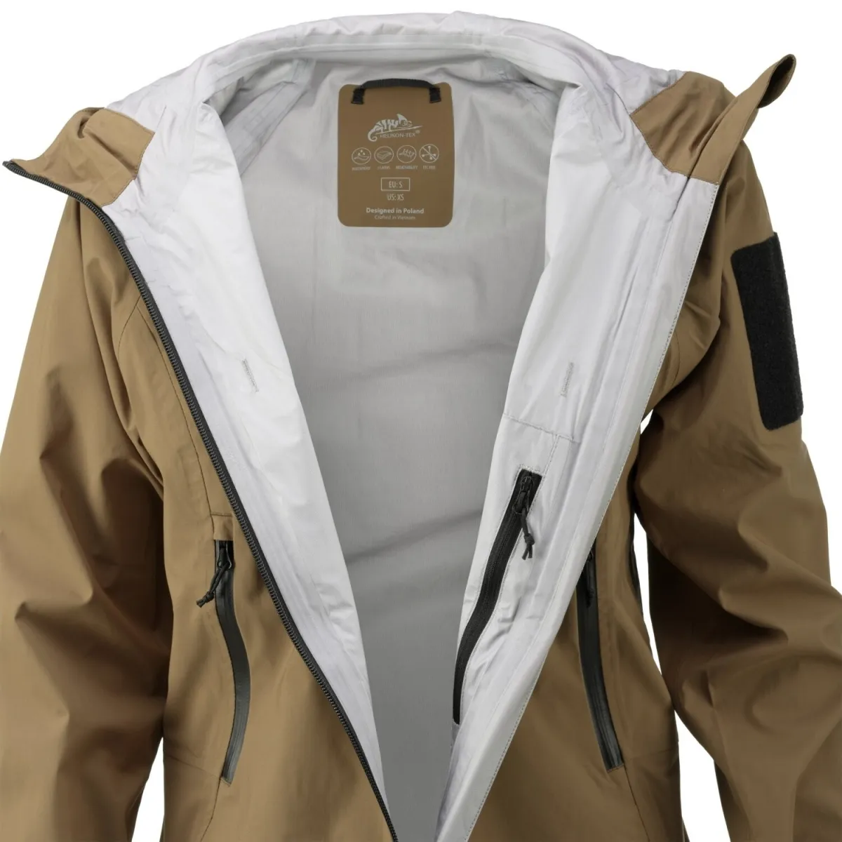 Куртка Helikon-Tex Squall Hardshell – Coyote. Захист від дощу та снігу 3