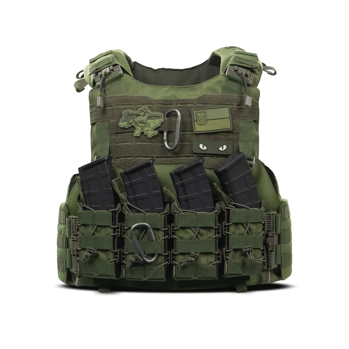 Бойовий бронежилет IBV-1. Вага 3.1 кг. Збільшена площа захисту. Олива. S/M 5