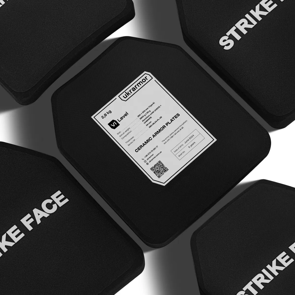 Керамічні плити 6 класу (комплект). Вага 5.6 кг. Розмір M (25х30 см.) 6