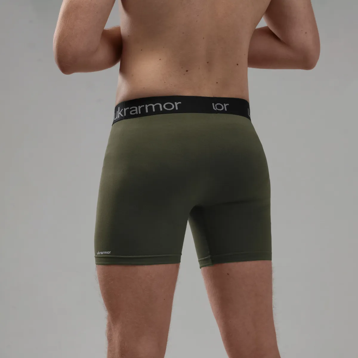 Комплект чоловічих трусів Soldier's Boxer (3 шт). Матеріал Charged Cotton. Чорний - Олива 6