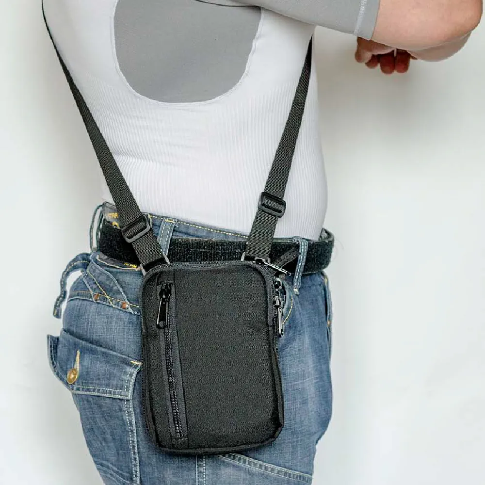 Плечова\поясна сумка-кобура A-line A14. Cordura 1000D. Колір Чорний 4