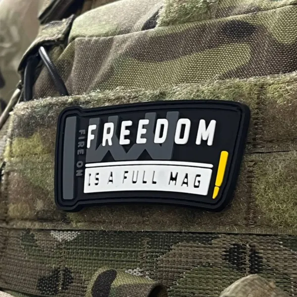 Патч (шеврон) «Свобода - це повний магазин» від А.Т.А.К.А. М’який ПВХ пластик 2