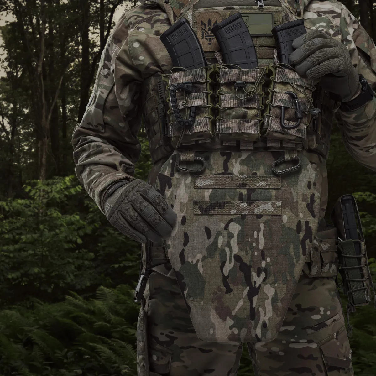 Протиуламковий фартух 1-го класу захисту (з балістичним пакетом). Розмір XL. Мультикам 5