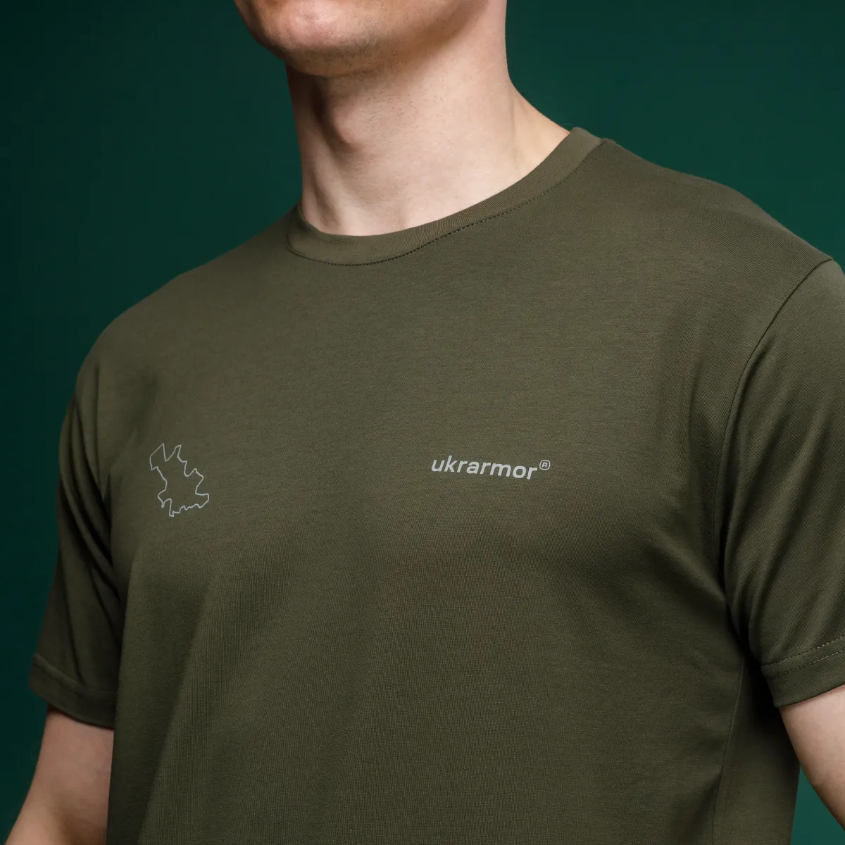 Футболка Basic Military T-Shirt. Avdiivka. Топографічна карта. Олива 4