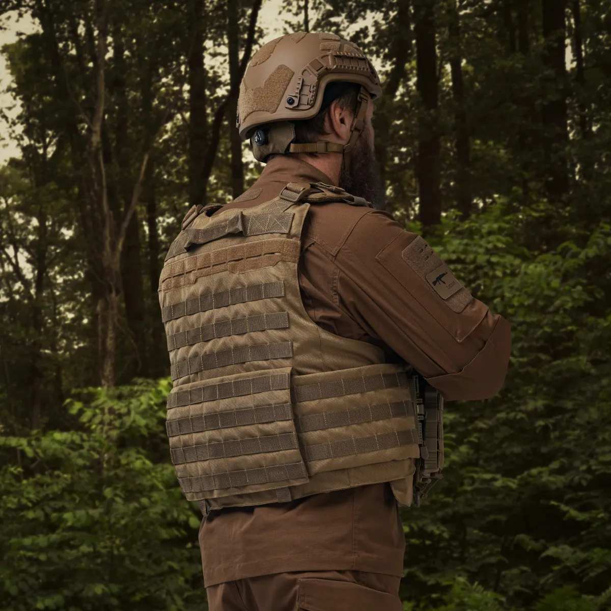 Бойовий бронежилет IBV-2 (Stanag 2920). Вага 3.7 кг. Збільшена площа захисту. Койот. S/M 8