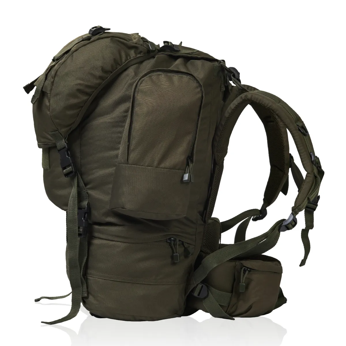 Рюкзак Mil-Tec на 75 л з водовідштовхувальним покриттям. Олива 5