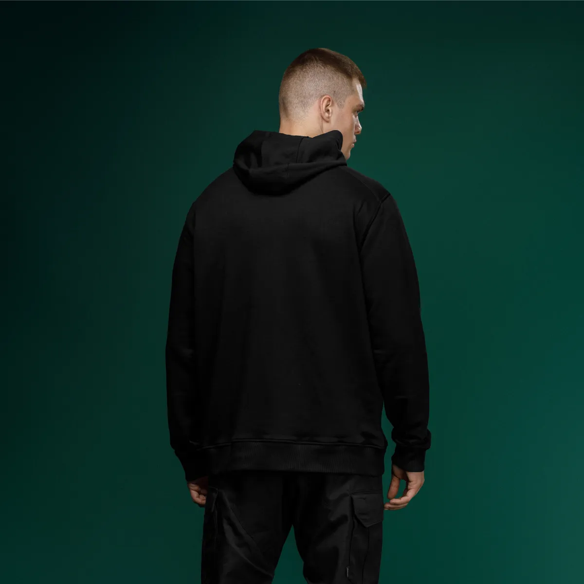 Худі M1 Mono колекція NAME. Cotton and polyester. Колір Чорний 5