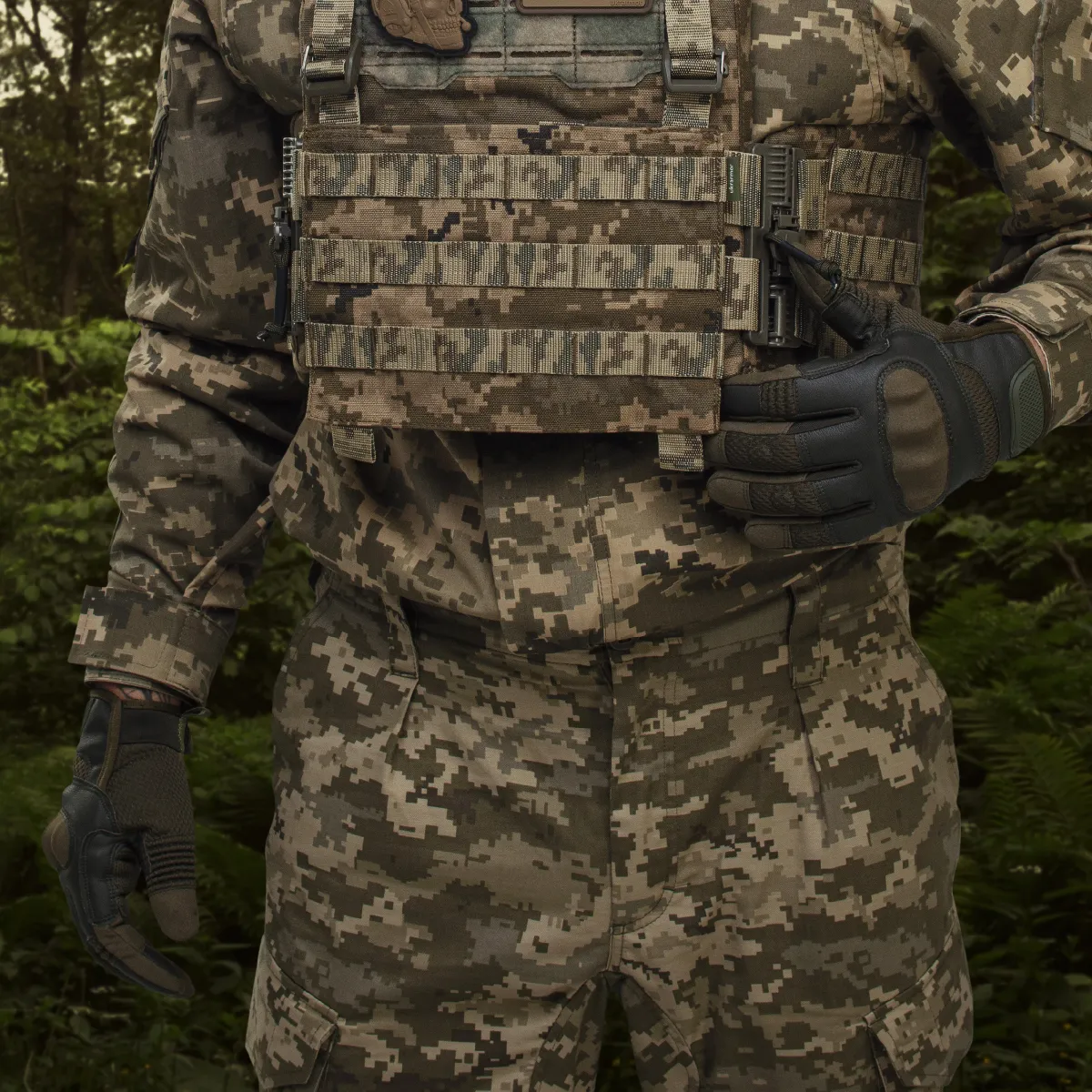 Тактичні рукавички Glotac, шкіряні. Посилені вставки на кісточках. Колір Олива 6