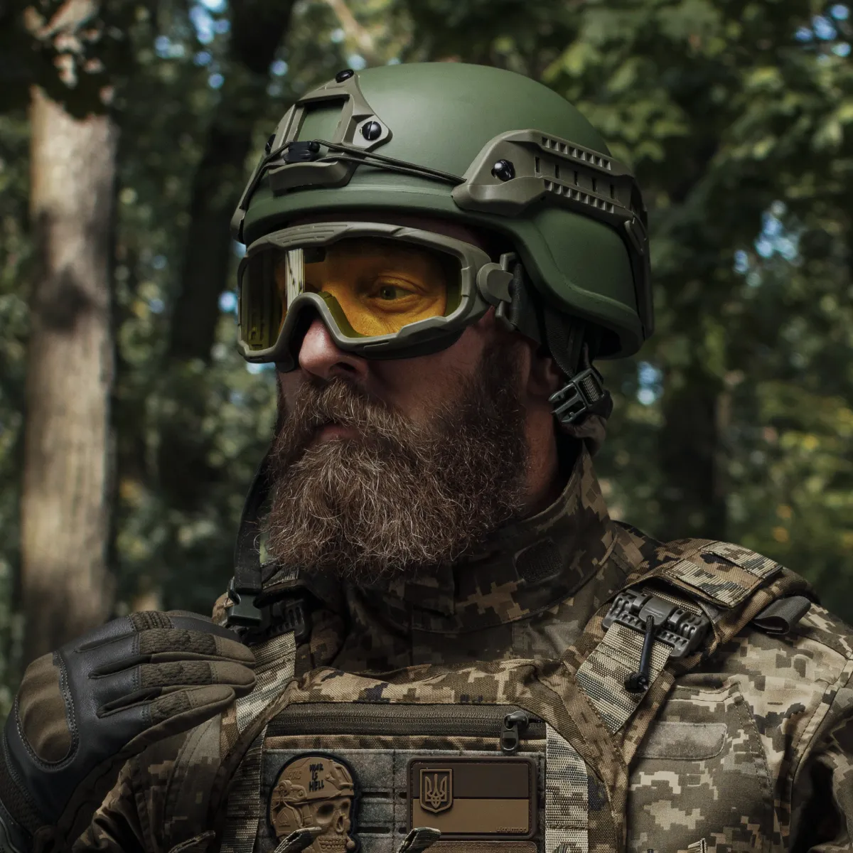 Балістичні окуляри-маска Trevix з комплектом лінз. Олива 7