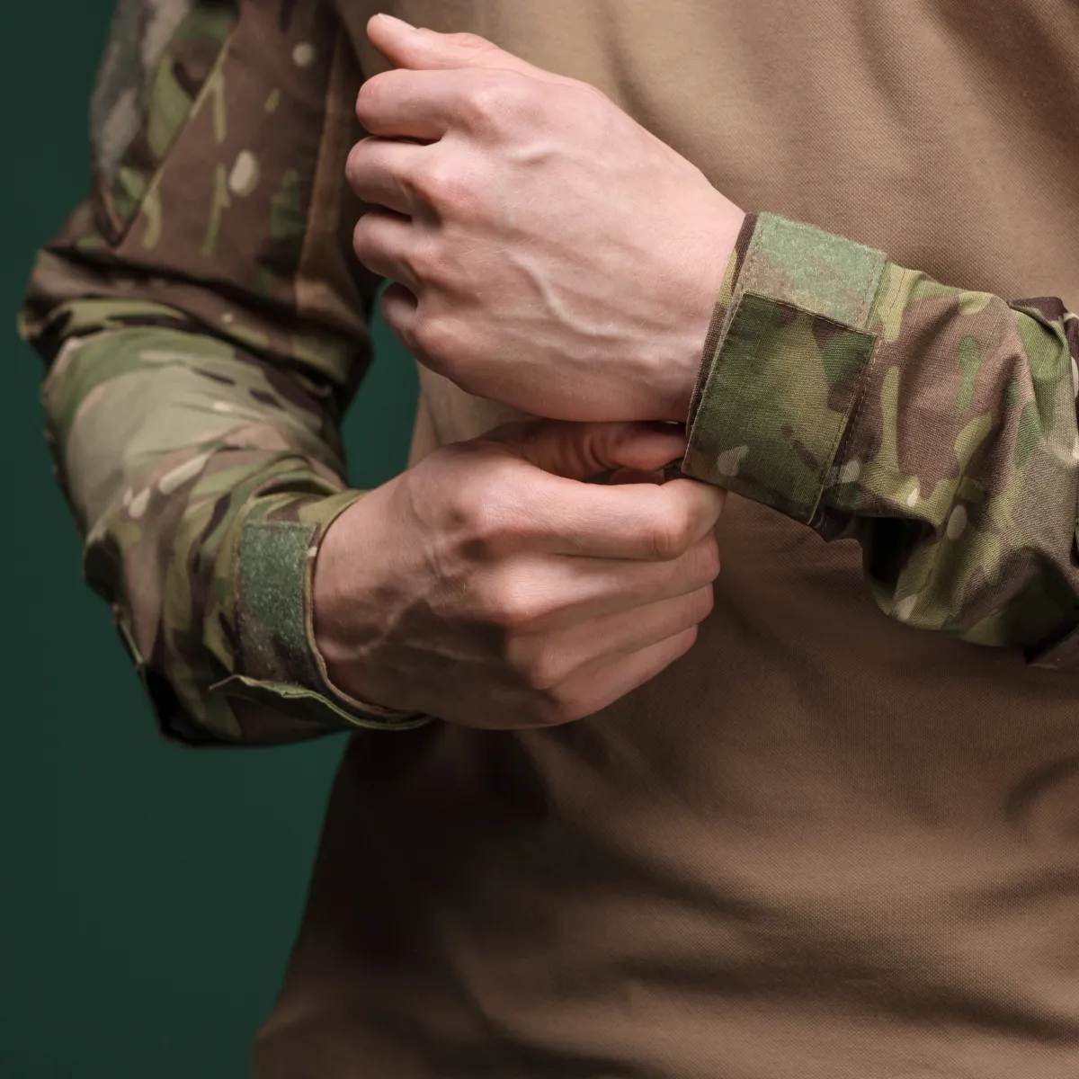 Тактична сорочка Core Combat Shirt, довгий рукав, комбіновані матеріали. Мультикам 4