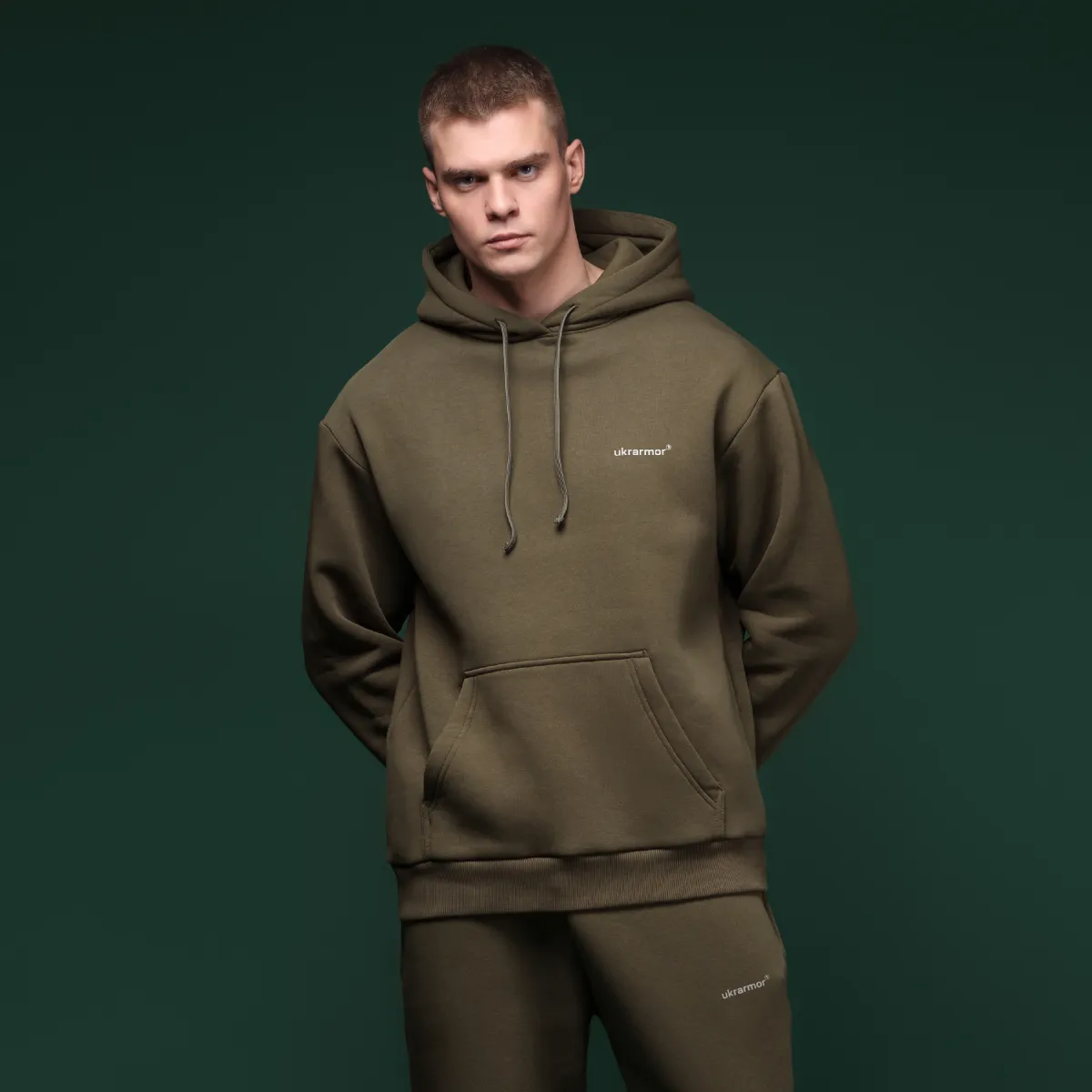 Спортивний костюм Ukrarmor Rush Hood&Pants однотонний. Олива 7