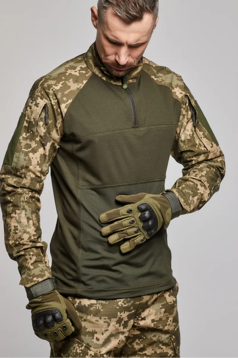 Тактична сорочка UBACS ЗСУ. Основа Coolmax, рукава Rip-Stop. Піксель 3
