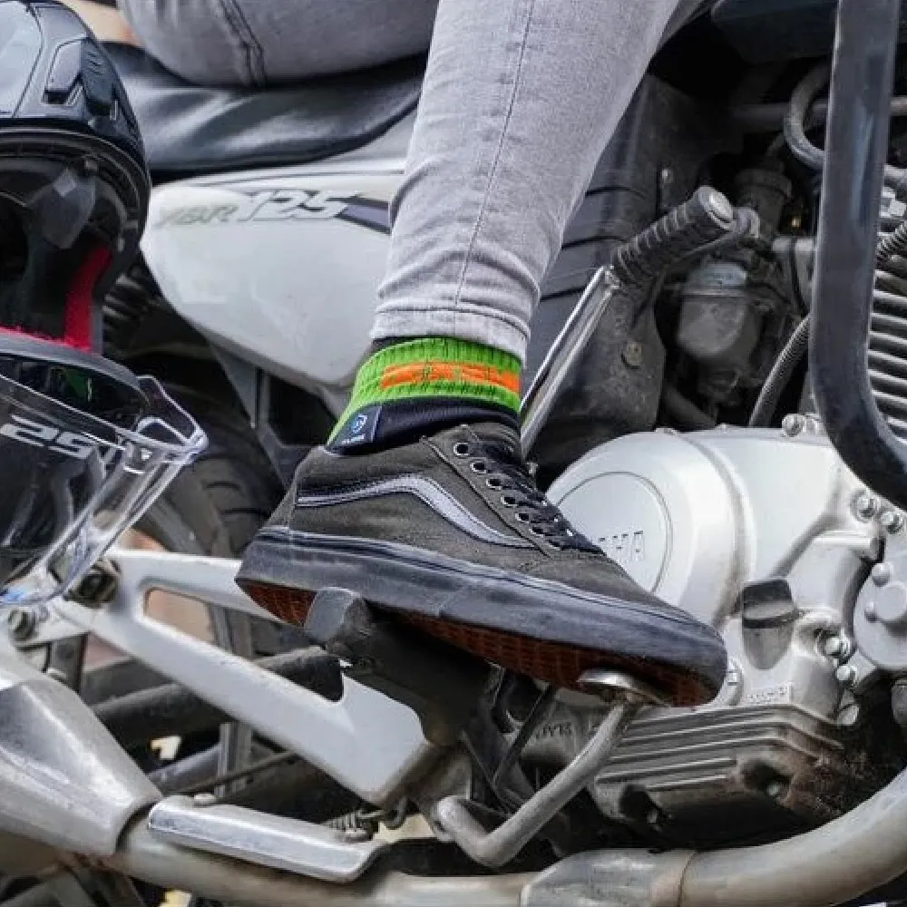 Шкарпетки водонепроникні Dexshell Running, з блакитними смугами 2