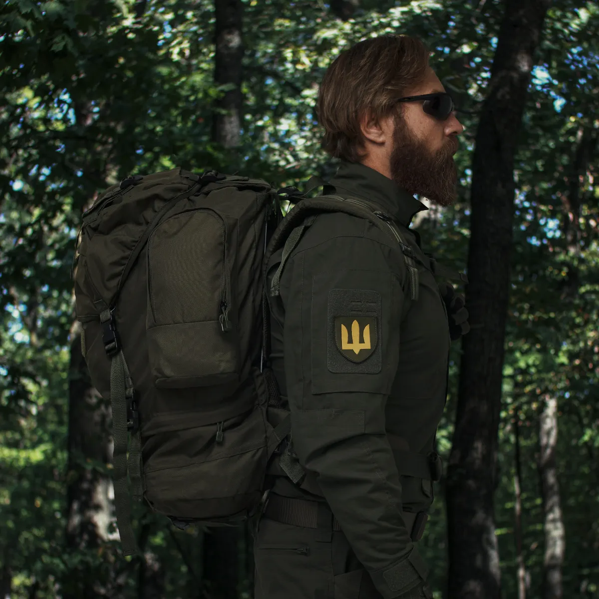 Рюкзак Mil-Tec на 75 л з водовідштовхувальним покриттям. Олива 4