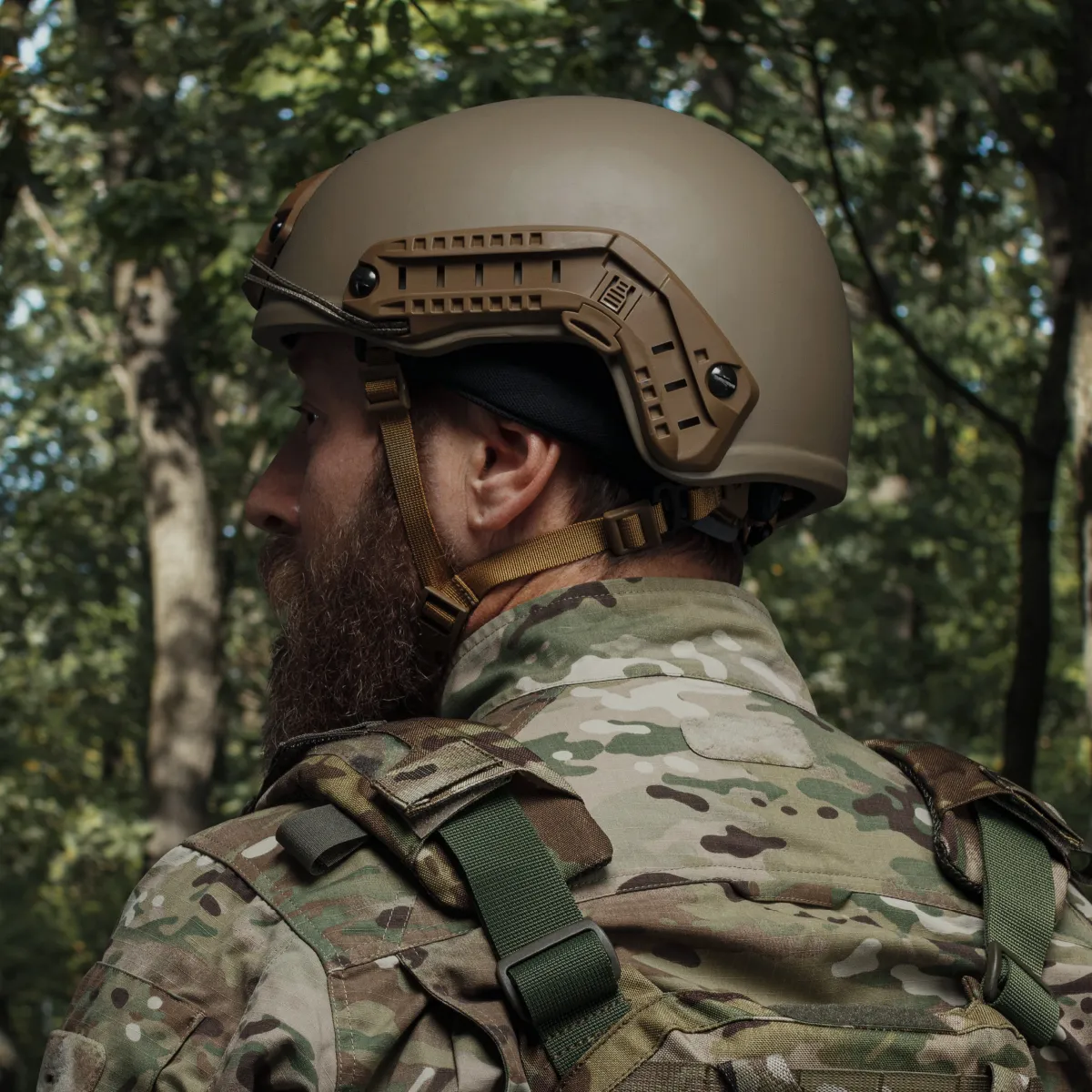 Кевларовий шолом TOR-D (стандарт). Виробник: Україна. Колір Койот. L 7