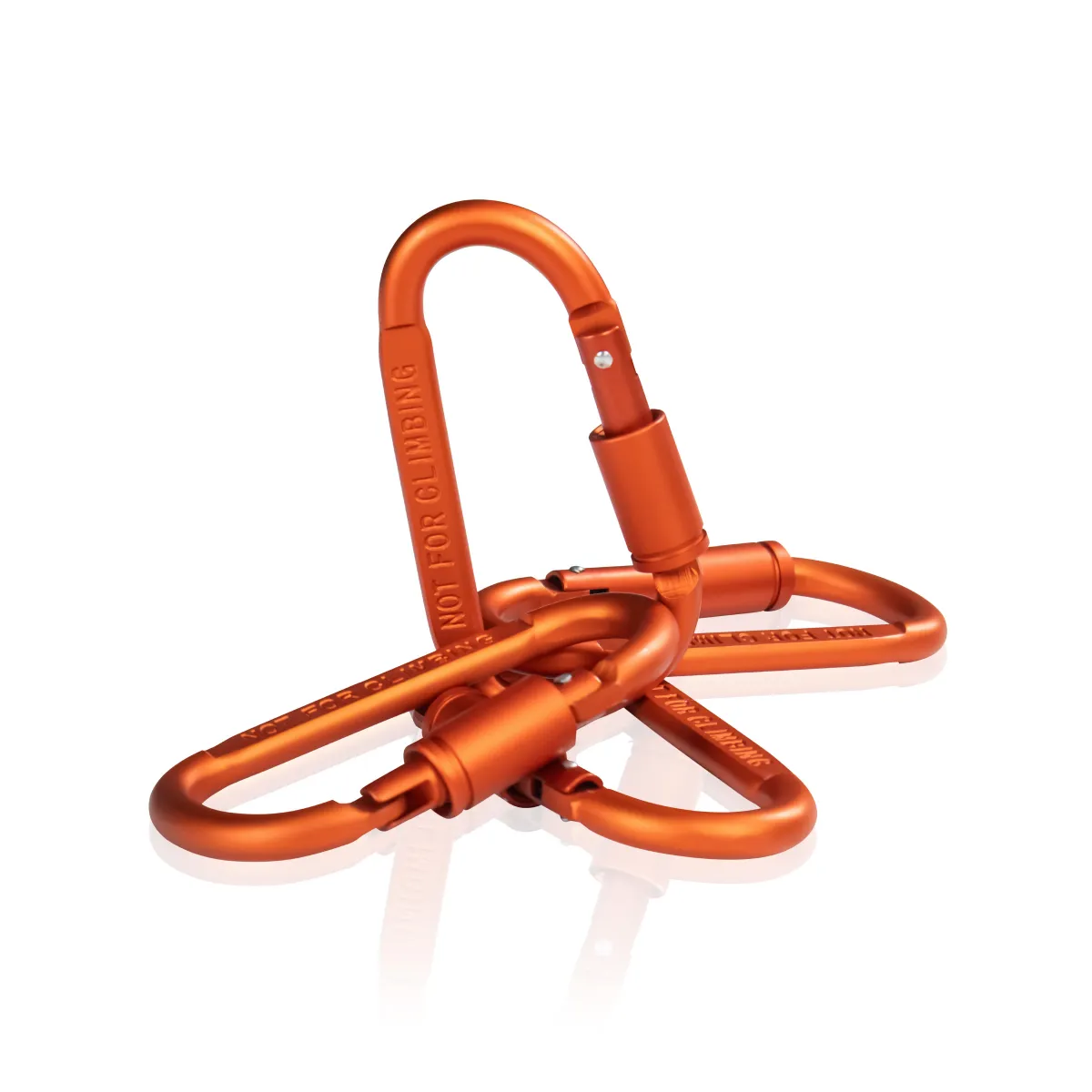 Карабін тактичний універсальний, 80 мм. Сталевий.  Колір Помаранчевий 3