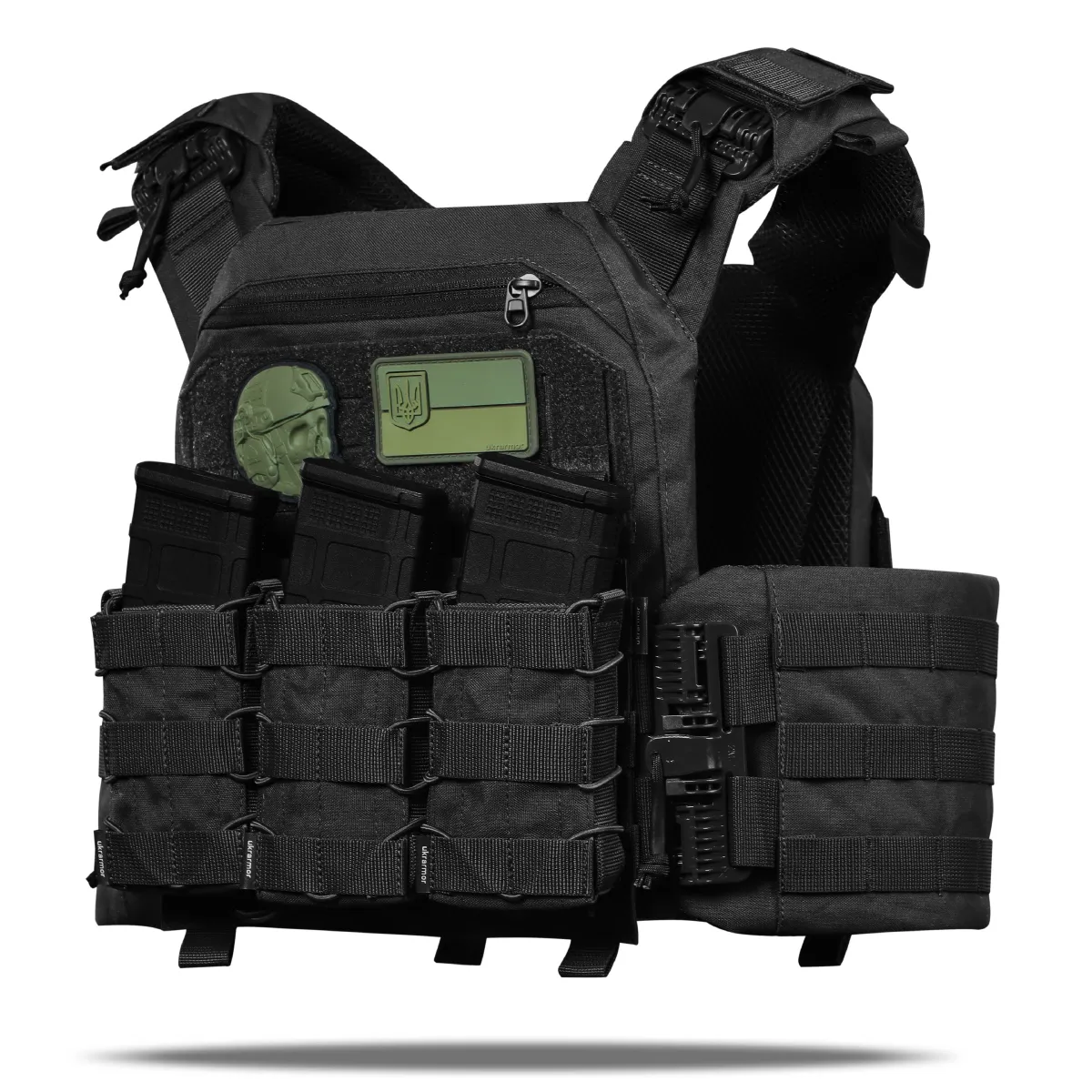 Бронежилет 6-го класу (PRO). Вага 5.7 кг. Керамічні плити Shield Germany 2.65 кг. Чорний 3