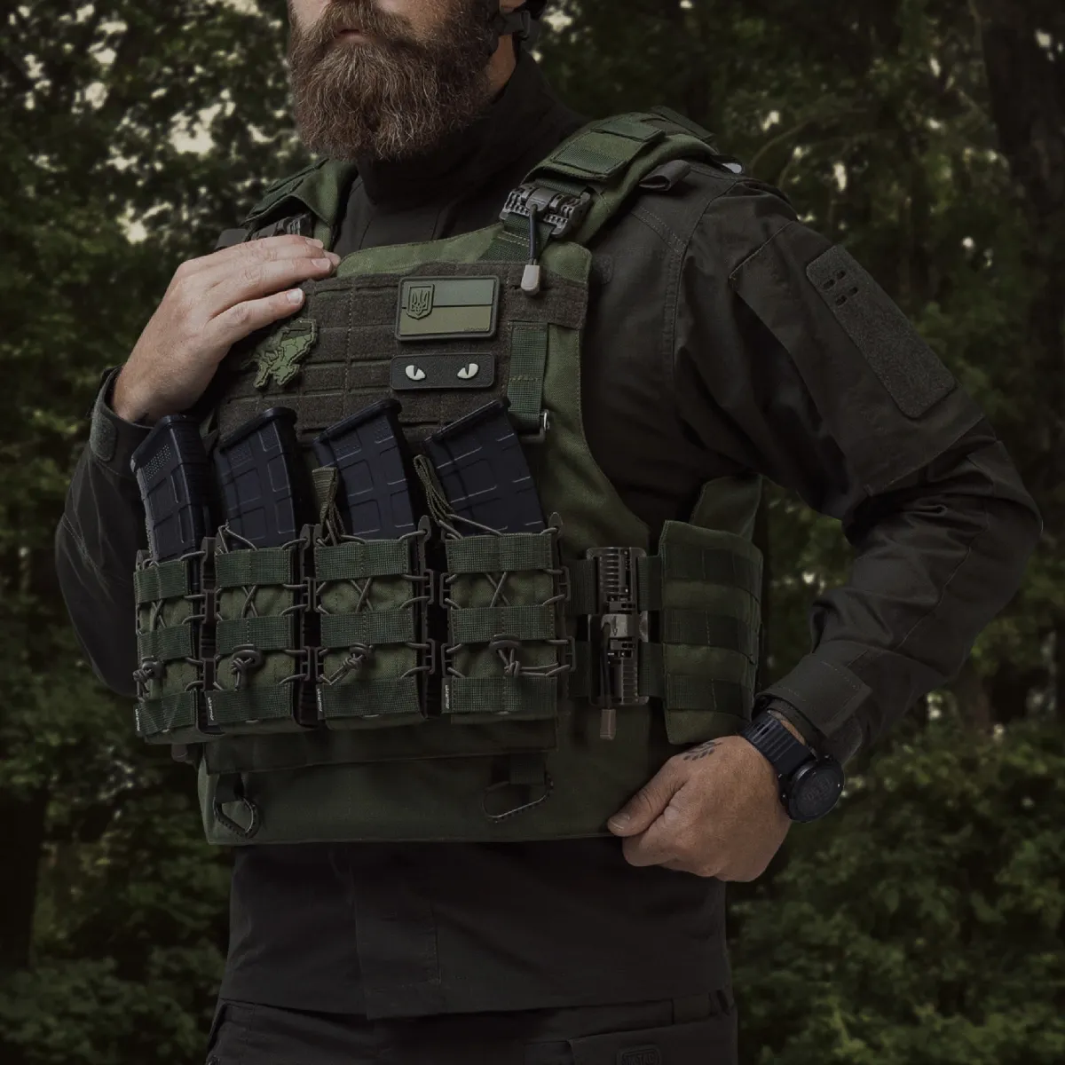 Бойовий бронежилет IBV-2 (Stanag 2920). Вага 4.3 кг. Збільшена площа захисту. Олива. L/XL 4