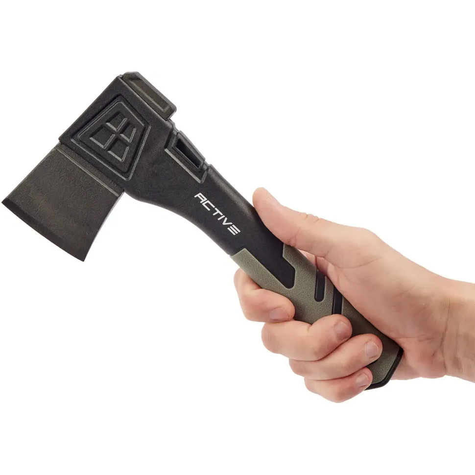 Сокира Active Tourist сіра з полімерним прогумованим руків’ям, метал High Carbon Steel 6