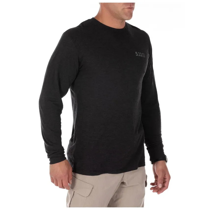 Кофта-лонгслив 5.11 Tactical Trublend Legacy Tee. Цвет black heather 4