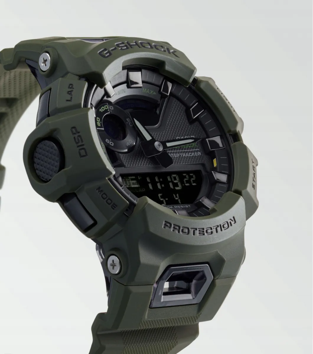 Тактичний годинник Casio G-SHOCK GBA-900UU з водостійким корпусом. Олива 2