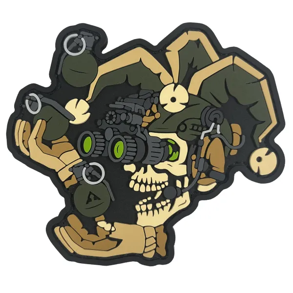 Патч (шеврон) «Deadly Junggler» від А.Т.А.К.А. М’який ПВХ пластик. Олива