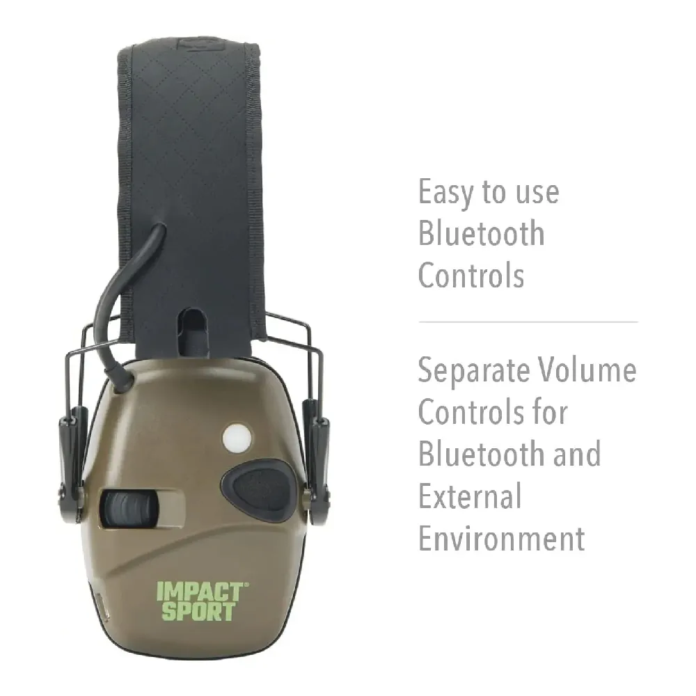 Активні навушники Howard Leight Impact Sport з Bluetooth. Олива 5