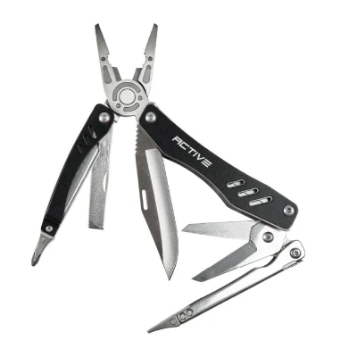 Мультитул Active Scitool. Алюмінієве руків'я. Колір – чорний