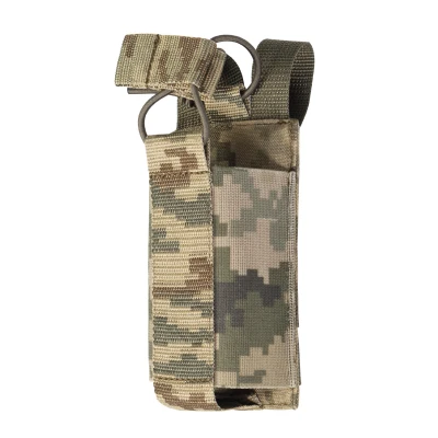 Одинарний еластичний підсумок під магазини АК/АR відкритого типу. Кріплення MOLLE. Піксель (мм-14)