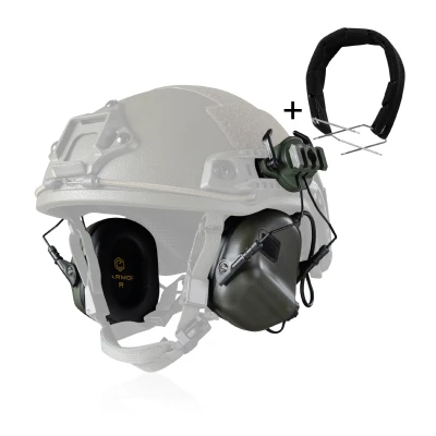 Активні навушники Earmor M31 в комплекті з дужкою/наголів'ям. Олива