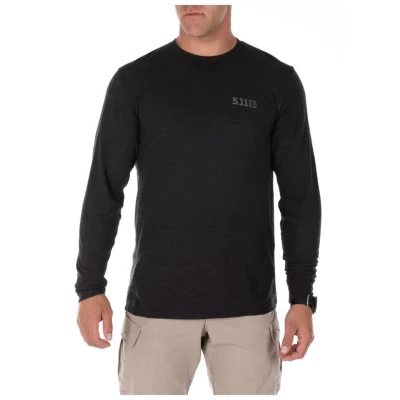 Кофта-лонгслів 5.11 Tactical Trublend Legacy Tee. Колір black heather