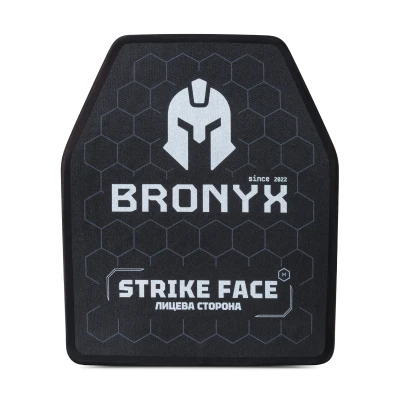 Керамічна бронеплита 4 класу Bronyx. Вага 2.2 кг. Розмір М (25х30 см)