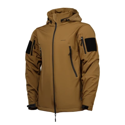 Куртка тактична Softshell Hawk Jacket. Захист від вітру та вологи.  Койот