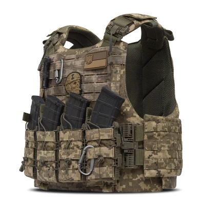 Бойовий бронежилет IBV-2 (Stanag 2920). Вага 3.7 кг. Збільшена площа захисту. Піксель (мм-14).  S/M