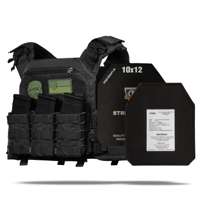 Бронежилет 4 уровня NIJ (PRO). Вес 6.4 кг. Керамические плиты PGD U-line ESAPI 2.95 кг. Черный
