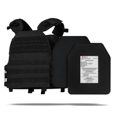 Бронежилет 3 (+++) уровня NIJ (M.V.P.). Вес 3.8 кг. Керамические плиты Elmon 1.65 кг. Черный