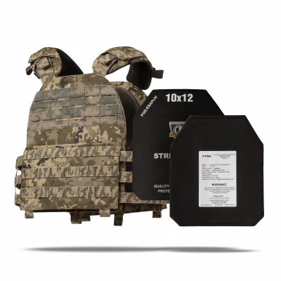 Бронежилет 4 рівня NIJ (M.V.P.). Вага 6.2 кг. Керамічні плити PGD ​​U-line ESAPI 2.95 кг. Піксель (мм-14)