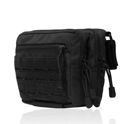 Сумка-напашник PRO 2-го класу захисту. Розмір L (16х22 см). Матеріал Cordura 1000. Чорний