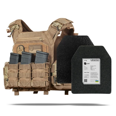 Бронежилет 4-го класса (PRO). Вес 7.3 кг. Стальные плиты 3.4 кг. Койот