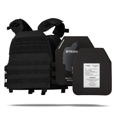 Бронежилет 3 уровня NIJ (M.V.P.). Вес 3.3 кг. Полиэтиленовые плиты PGD-LW+ SAPI 1.5 кг. Черный